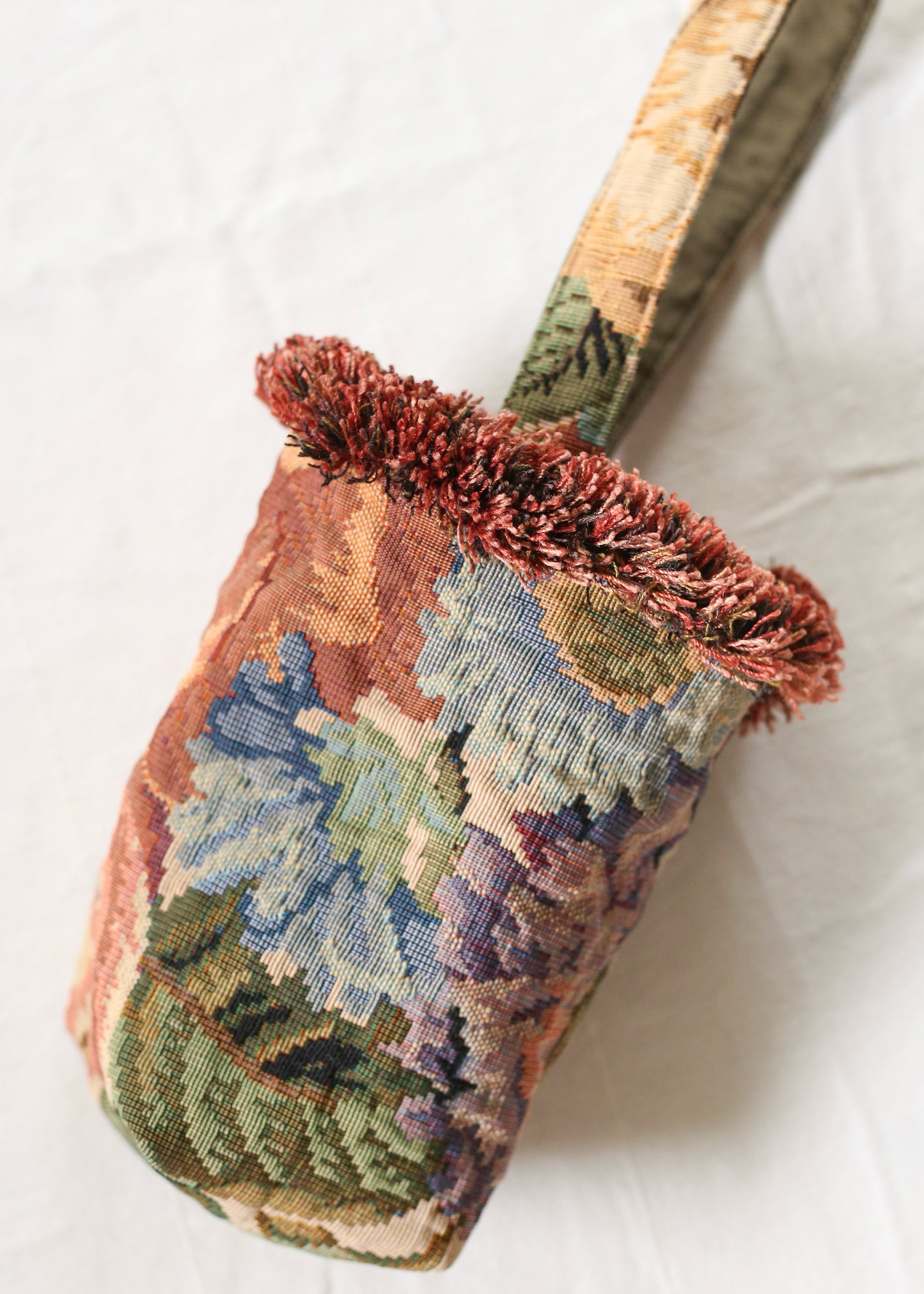 Pom Pom Mini Bucket Bag