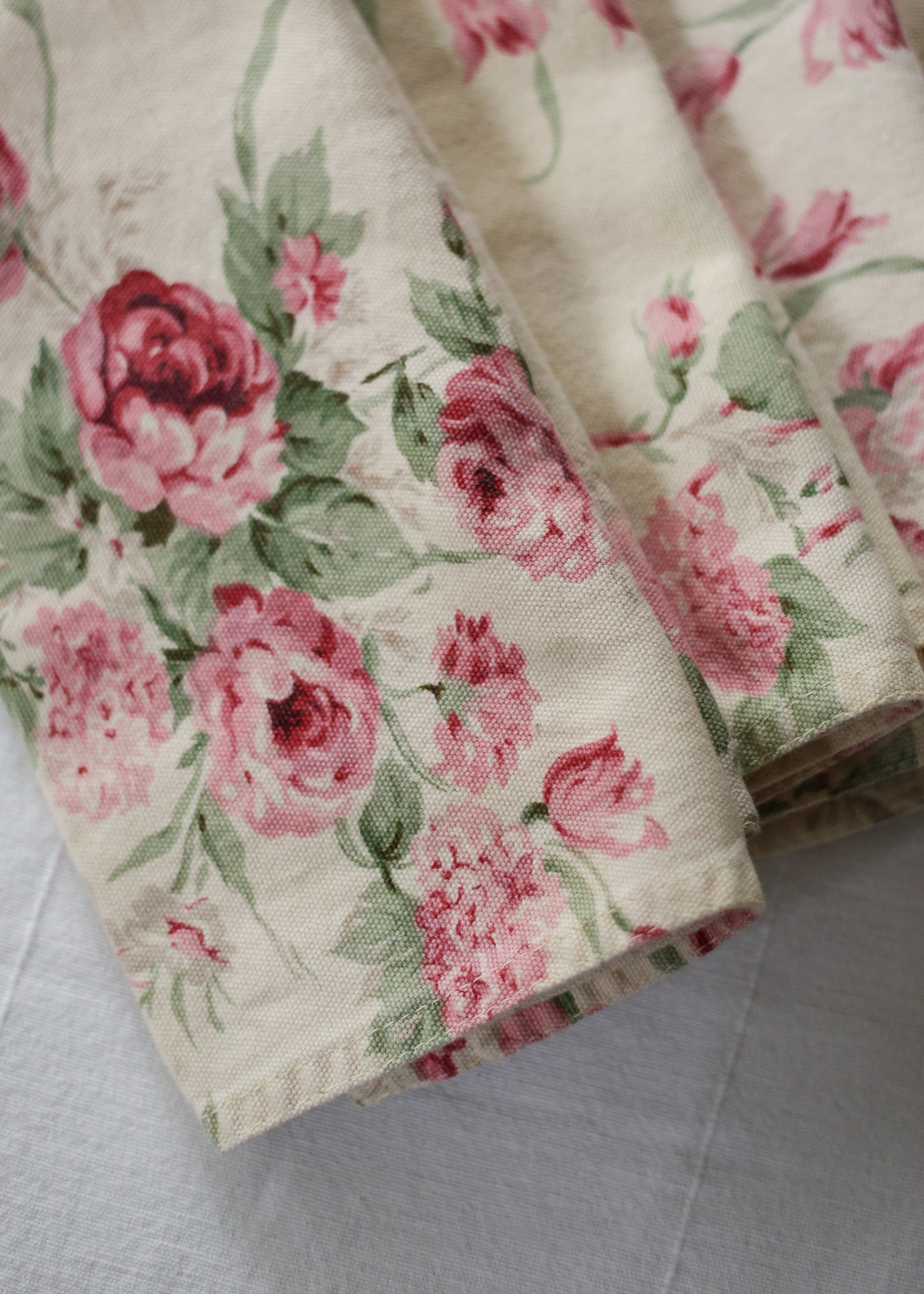 Vintage Pink Peony Napkins (set of 4)