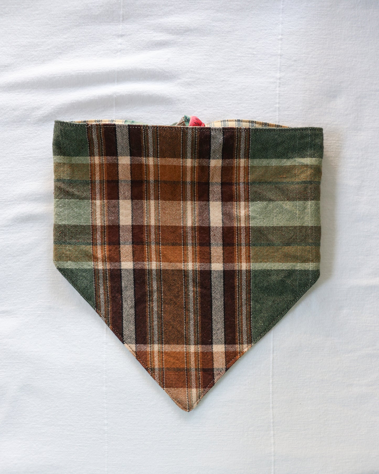 Plaid YANANAs bandana on a white background